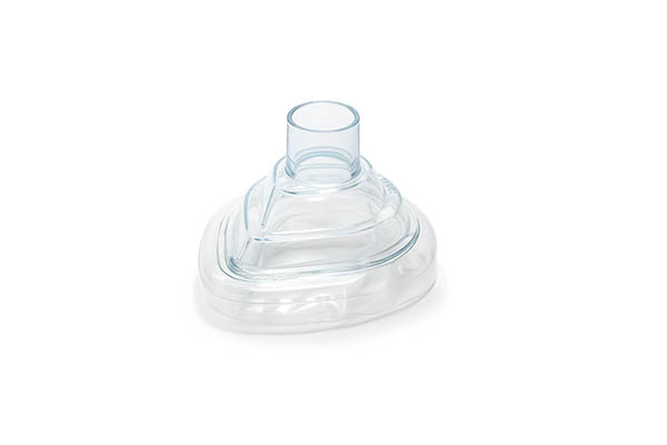 Economy, anaesthetic face mask, size 2, paediatric, no hook ring, 22F