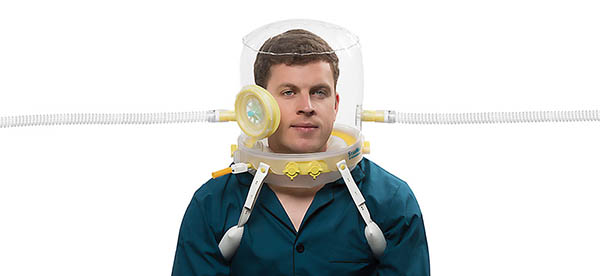 CaStar R Up openable NIV hood, large, 40-47cm neck circumference