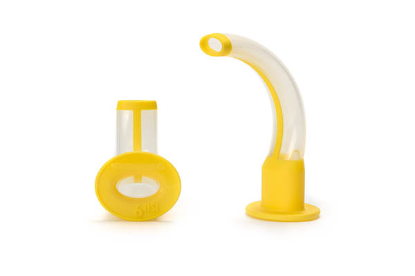 One-piece Guedel airway, yellow, ISO 9.0, size 3 (grouped in 10s)