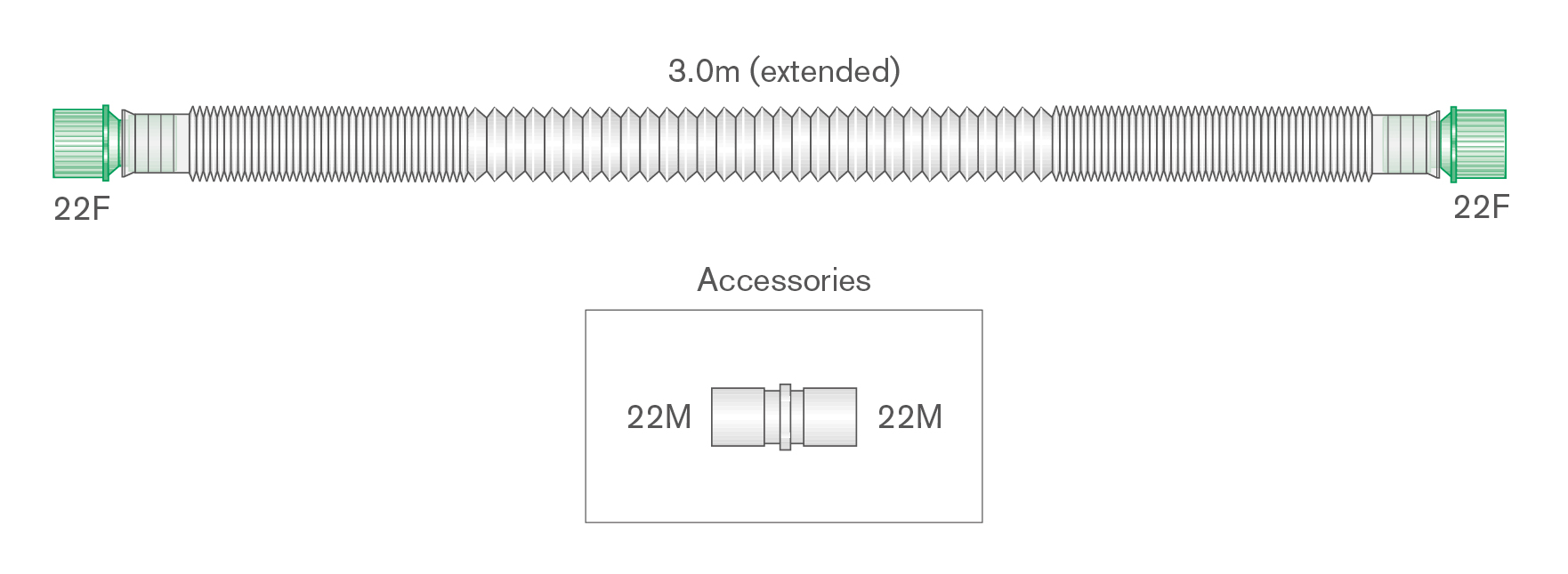 22mm Compact™ bagging limb, ≥ 3.0m