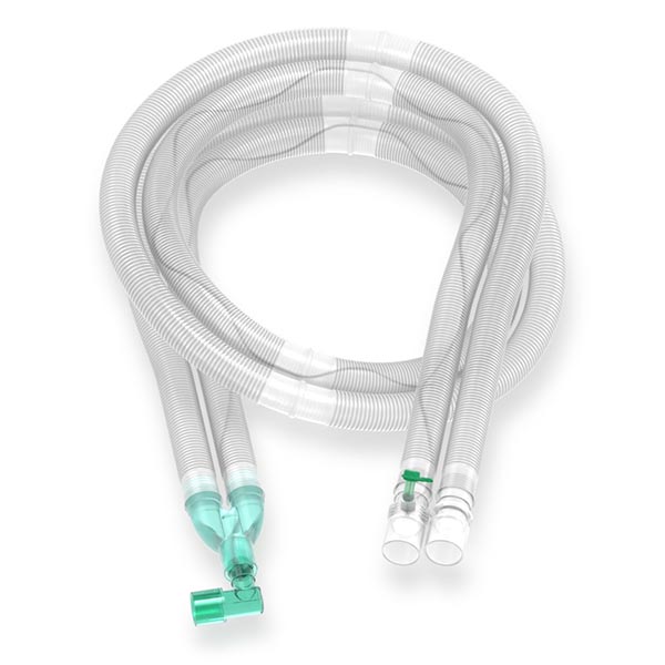 22mm Flextube™ breathing system with integral monitoring line, ≥1.6m