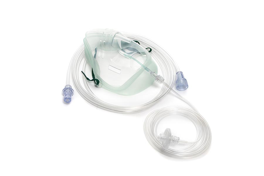 Sentri™ Intersurgical EcoLite™, adult, mask with CO2 monitoring line, filter and tube with universal connector, 2.1m