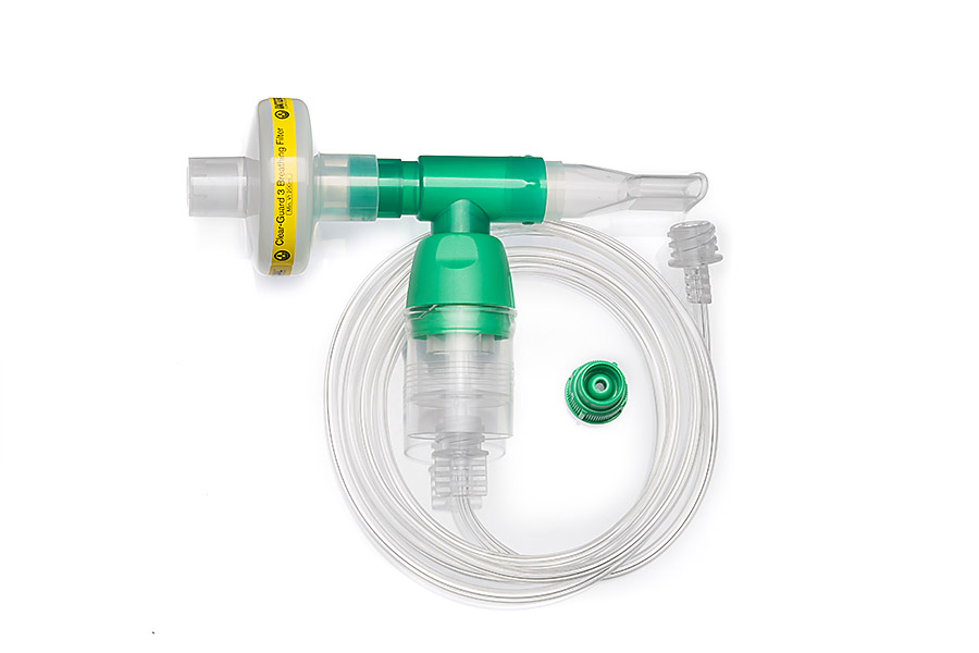 Cirrus™2 nebuliser universal mouthpiece T-kit with filter, Sure-Loc™ flowmeter adaptor and Sure-Loc tube, 1.8m