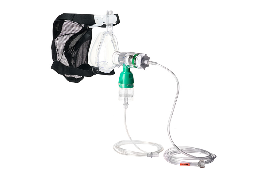 GO-PAP™ System with oxygen tubing, nebuliser and BiTrac ED Mask with CAP headgear, large adult