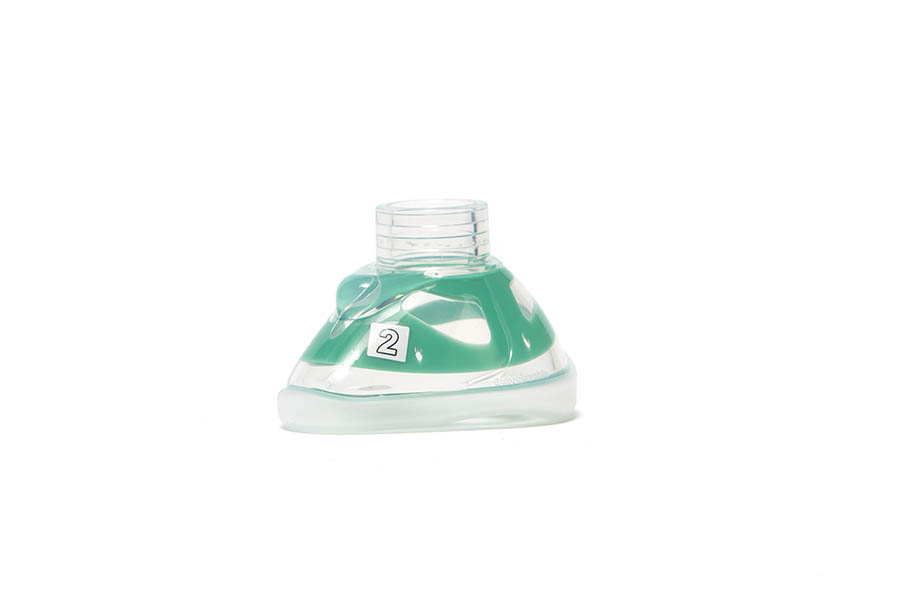 ClearFlex™ plus silicone anaesthetic face mask, size 2, paediatric, white, 22F 