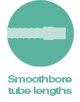 Smoothbore tube lengths