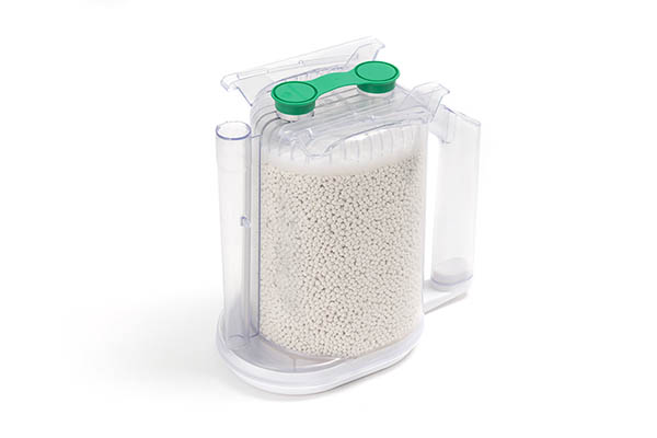 IS Can™, Spherasorb™ disposable CO₂ absorber, white to violet colour change. For use with GE® anaesthetic machines: Aisys®, Aespire®, Avance® and ADU®, 1kg